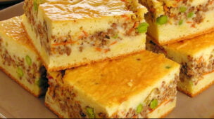 Torta saudável de carne moída