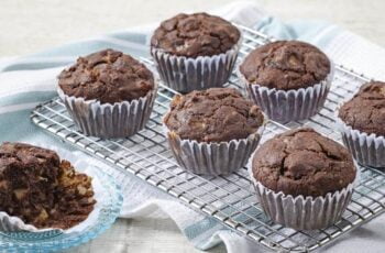 Muffin de banana fit com cacau