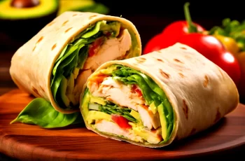 Wrap de Frango e Abacate